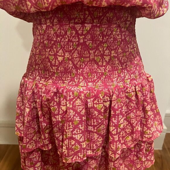 Aqua smocked dress size small excellent condition - Picture 6 of 12